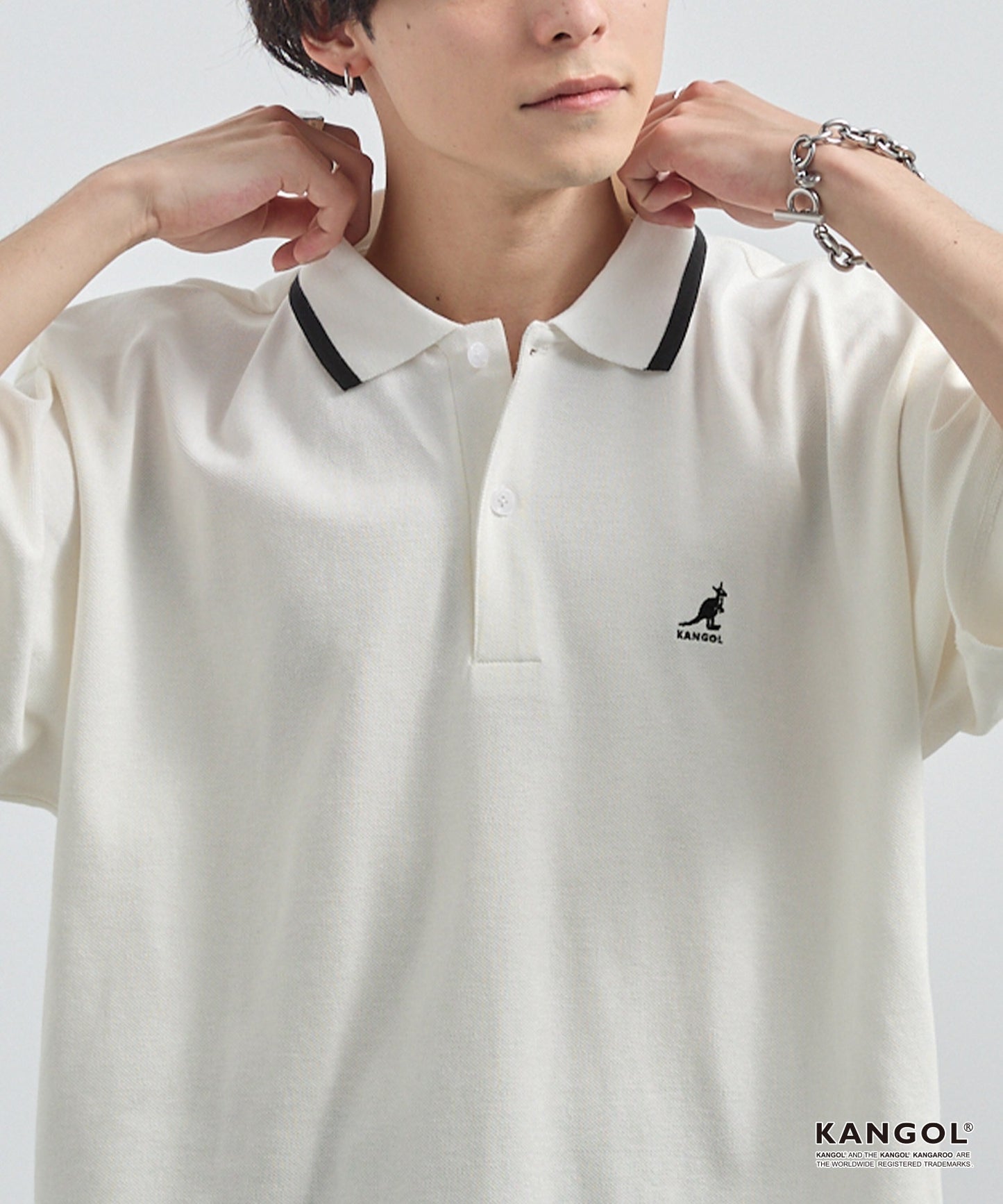 日版KANGOL Logo POLO
