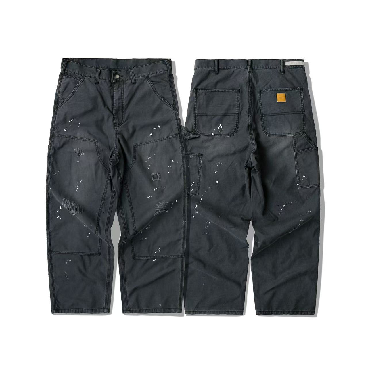 ORDINARY DISTRESSED PAINT SPLATTER PANTS