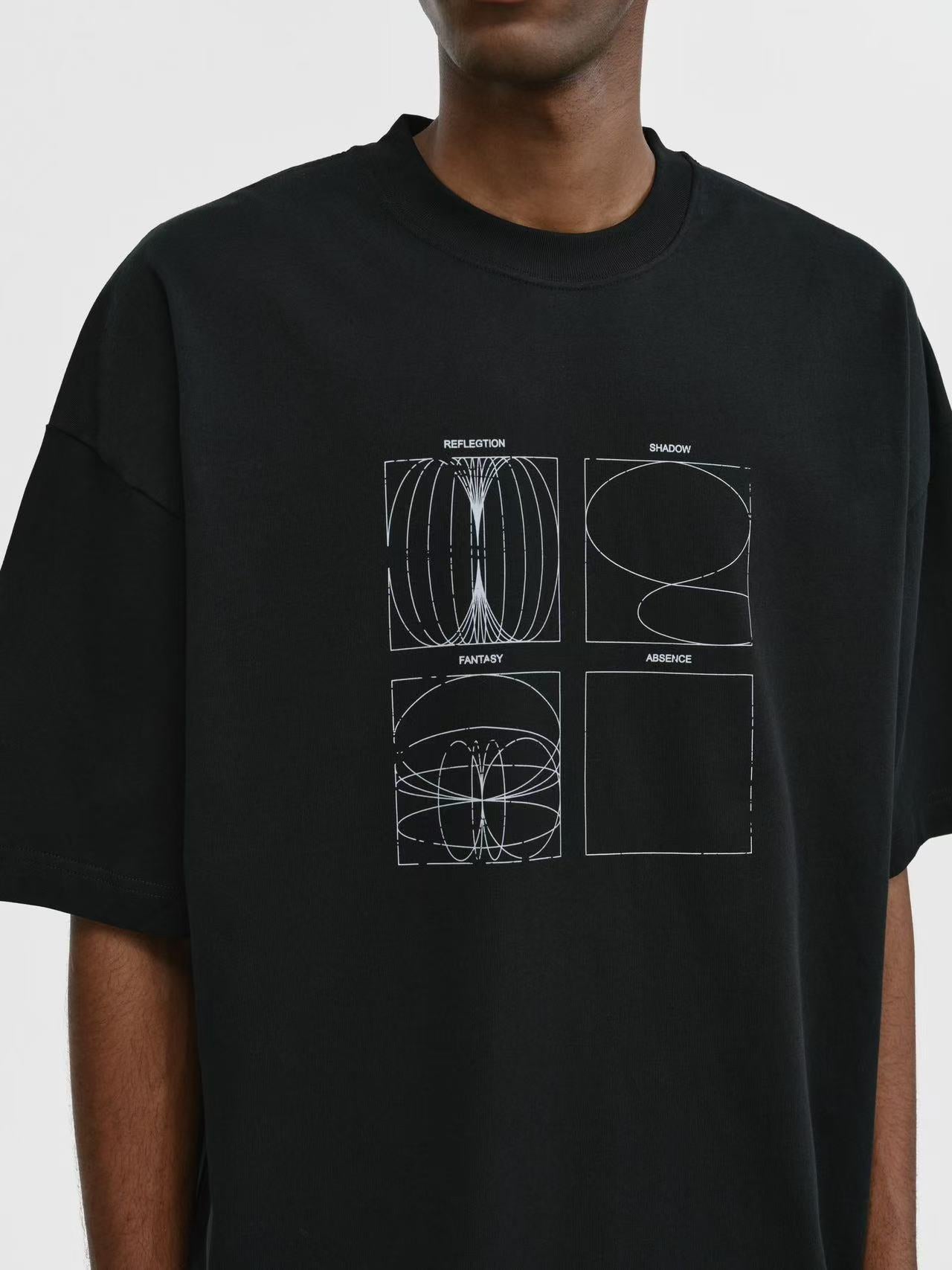 Shadow by UNBENT Geometric printed T-shirt