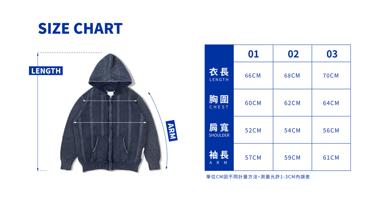 ORDINARY 水洗漸層針織帽拉