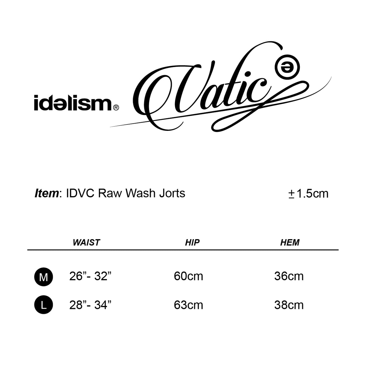 IDVC Raw Wash Jorts