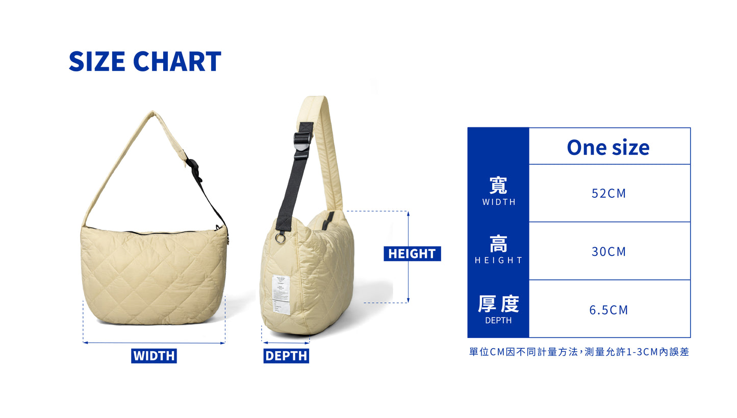 ORDINARY 菱格紋通勤垮包