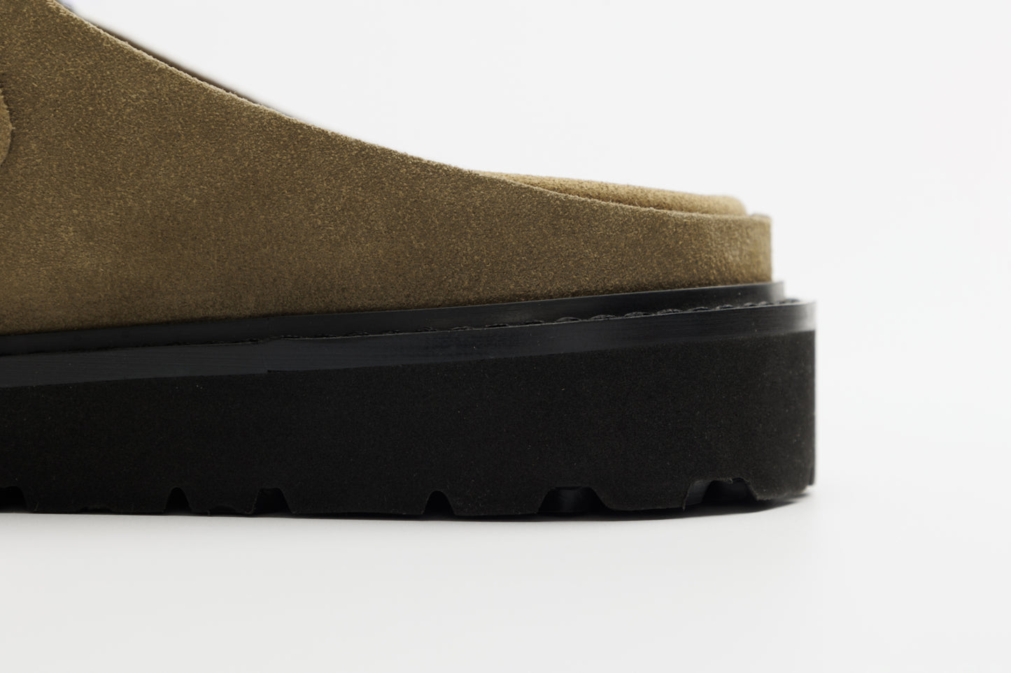 Shadow by Unbent Thick soled suede slippers