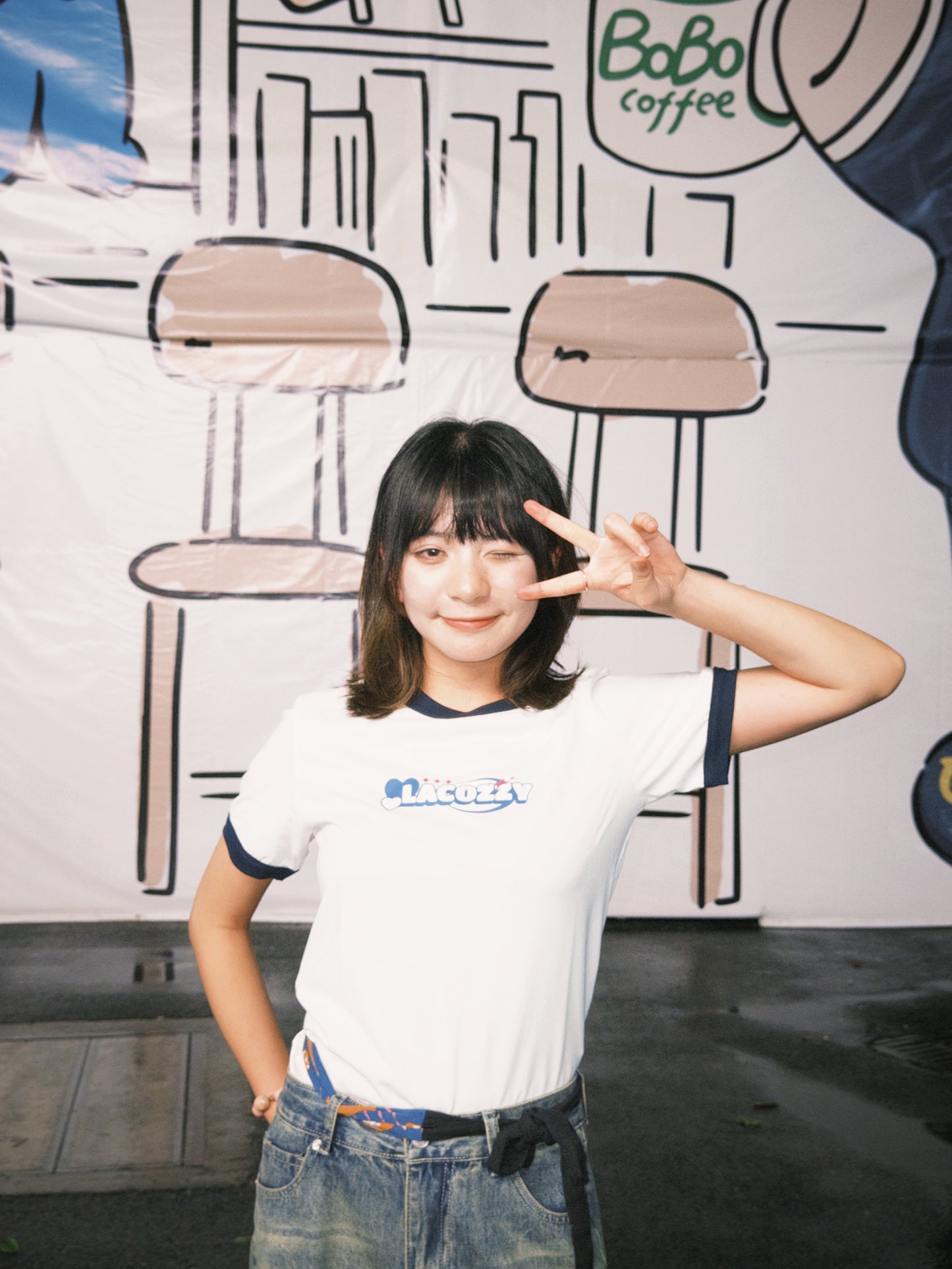 LACOZZY Y2K Logo Tee