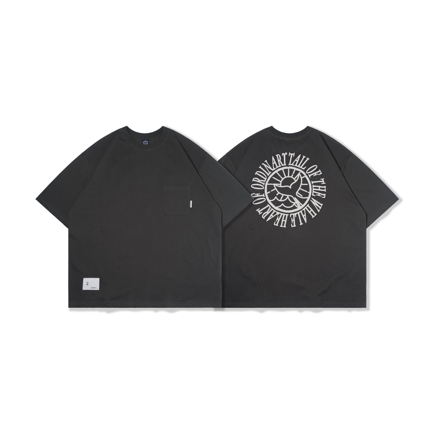 🐳ORDINARY 鯨魚尾口袋短TEE