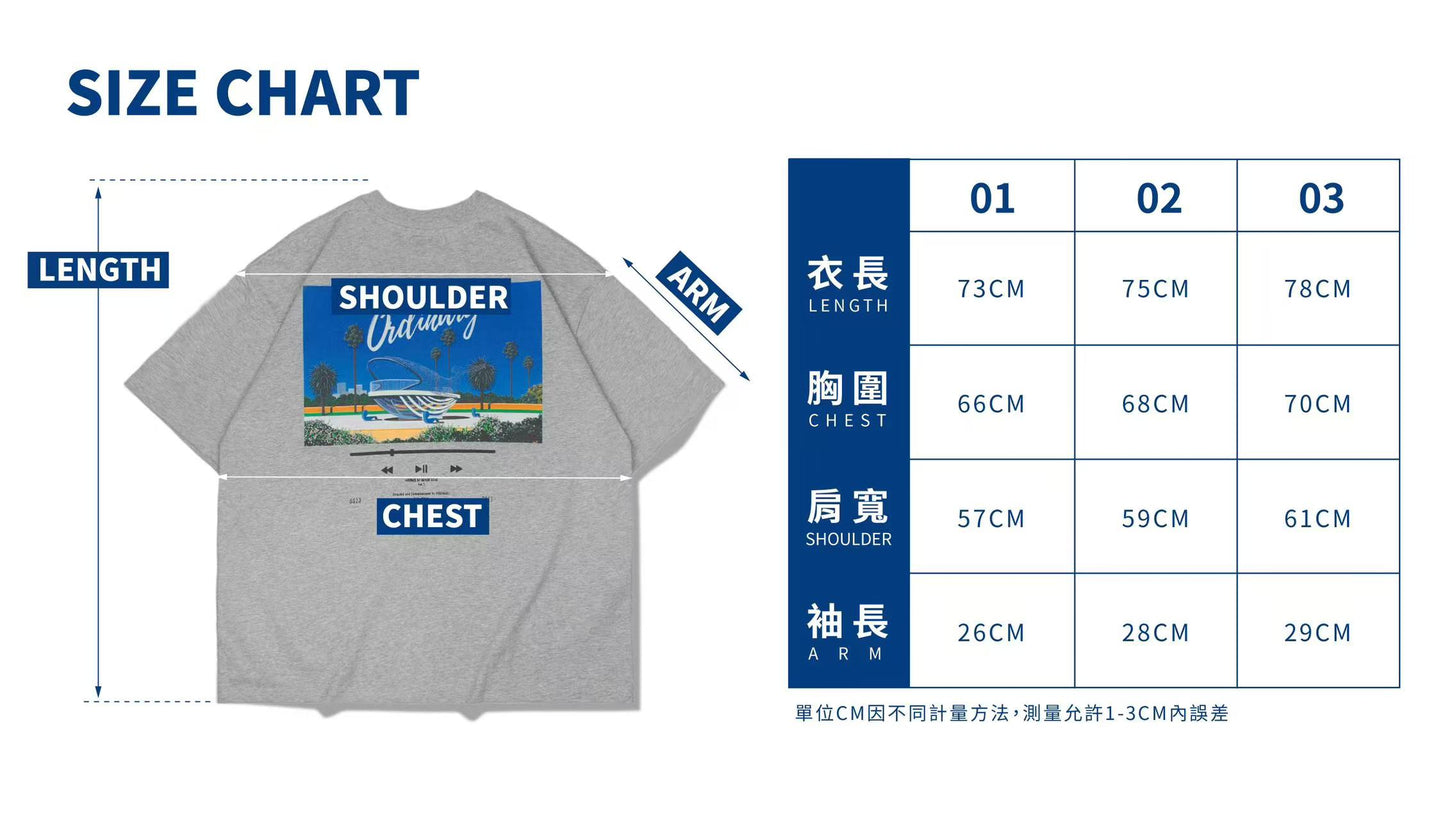 ORDINARY x RANDOM 鯨魚唱片短tee