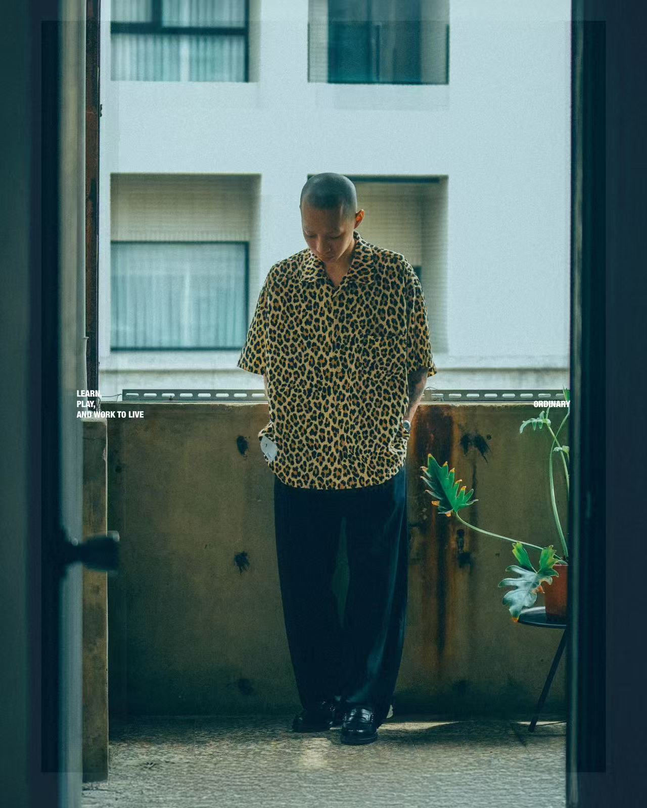 ORDINARY 圖騰天絲古巴襯衫
