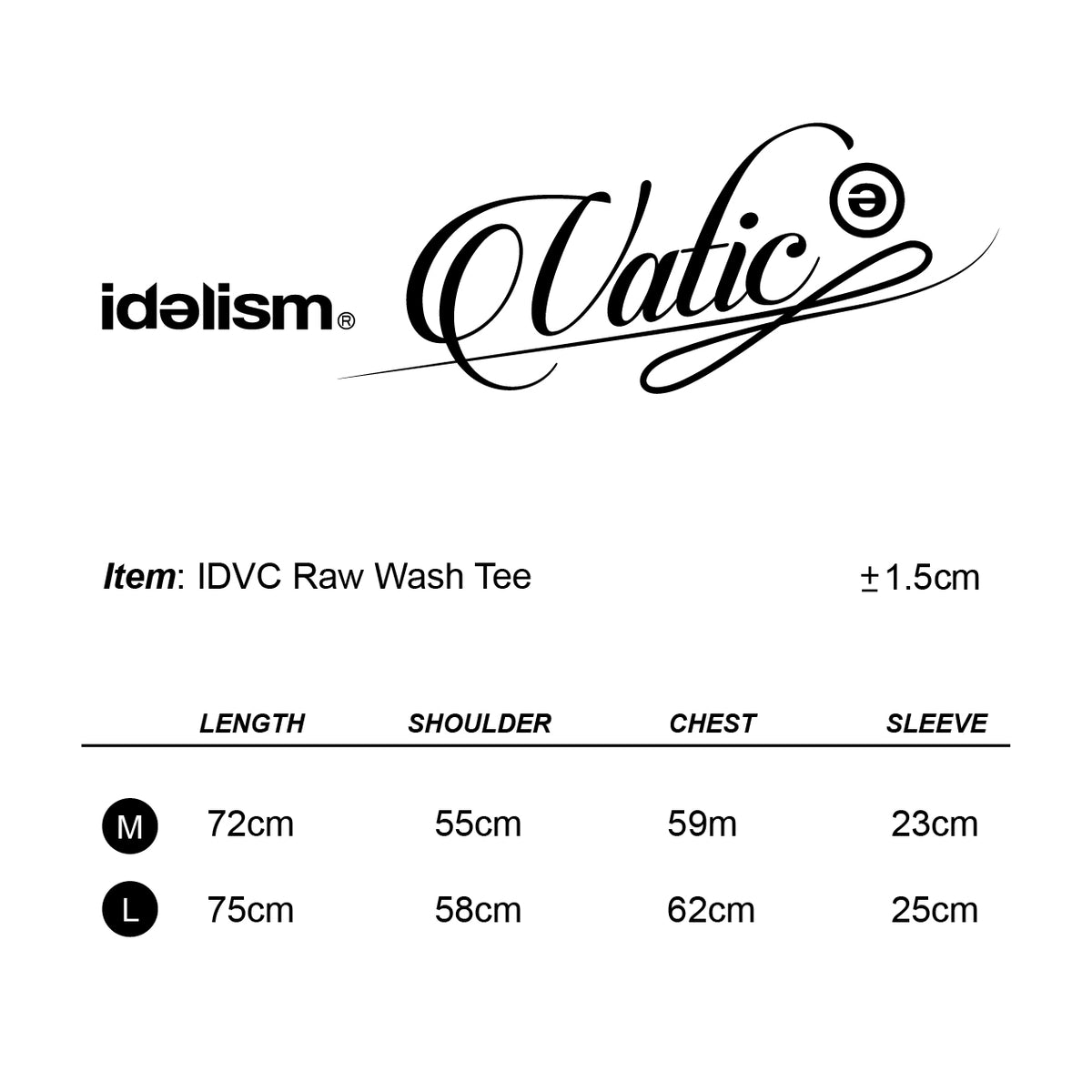 IDVC Raw Wash Tee