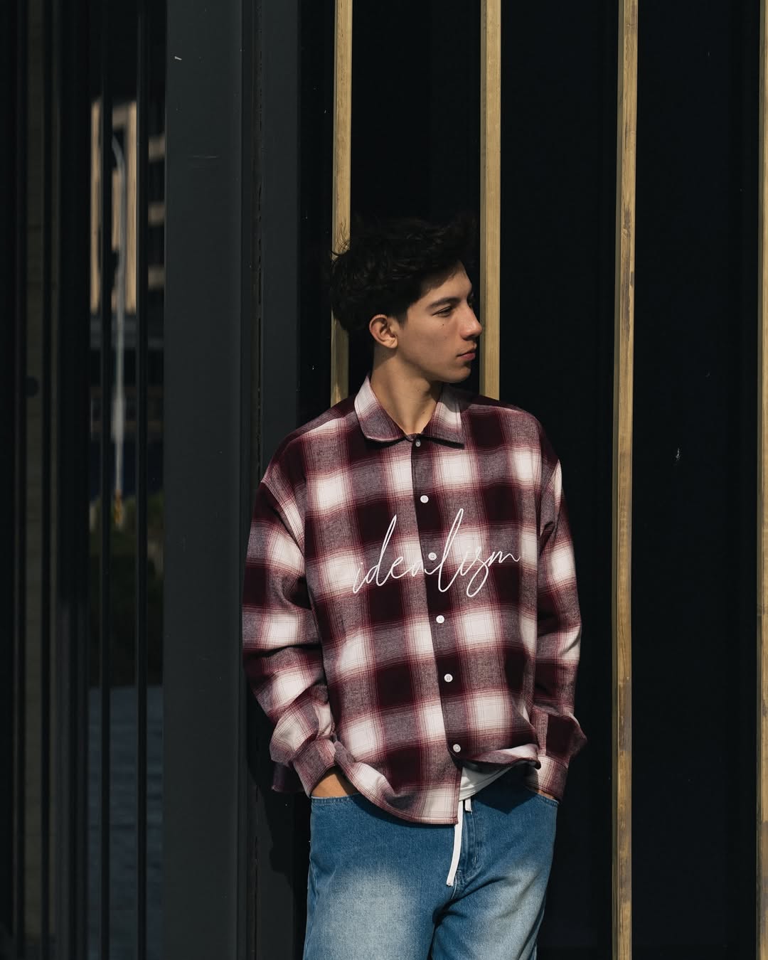 IDE Check L-Shirt/格紋長襯衫