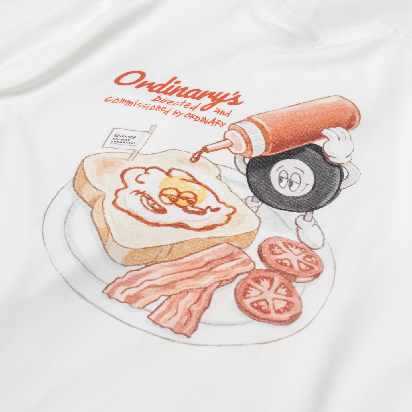 ORDINARY 卡通早餐短Tee