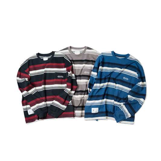 ORDINARY 口袋LOGO間條長Tee