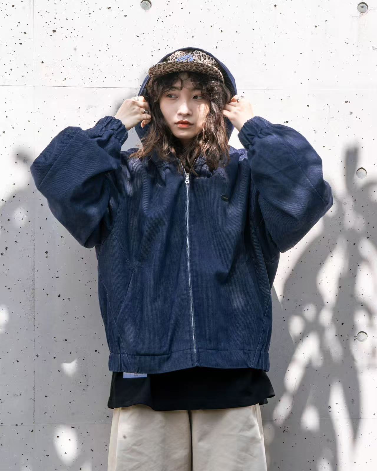 ORDINARY 水洗燈芯絨連帽外套