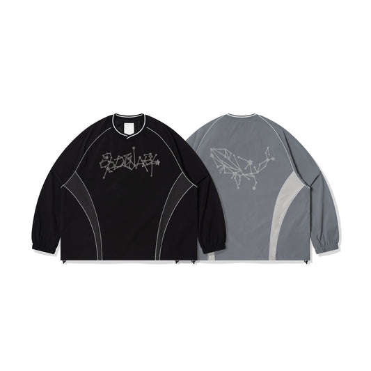 ORDINARY 鯨魚星鏈弧線V領球衣