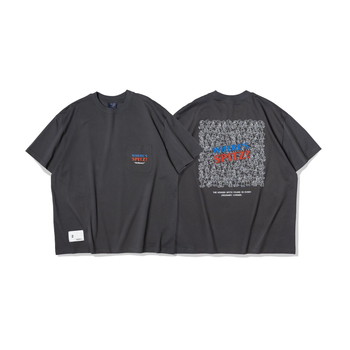 ORDINARY 尋找史皮茲口袋短Tee