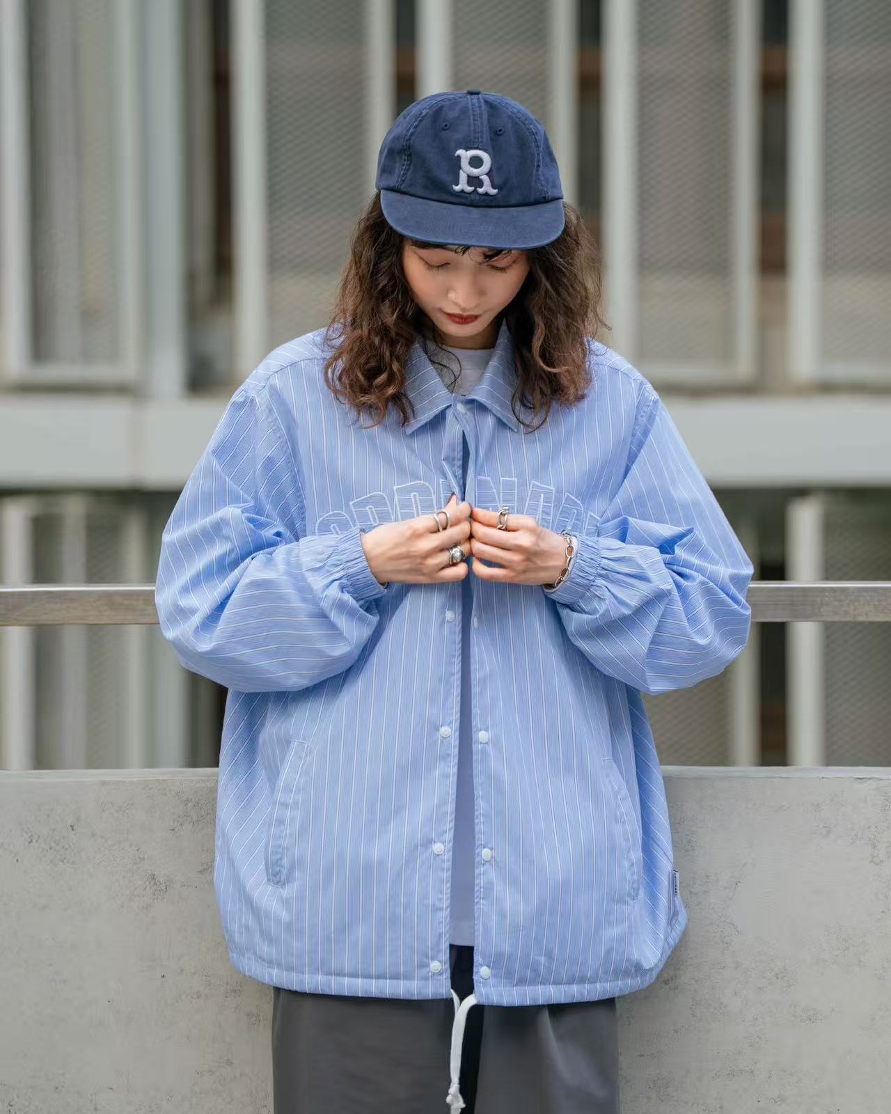 ORDINARY 條紋教練外套