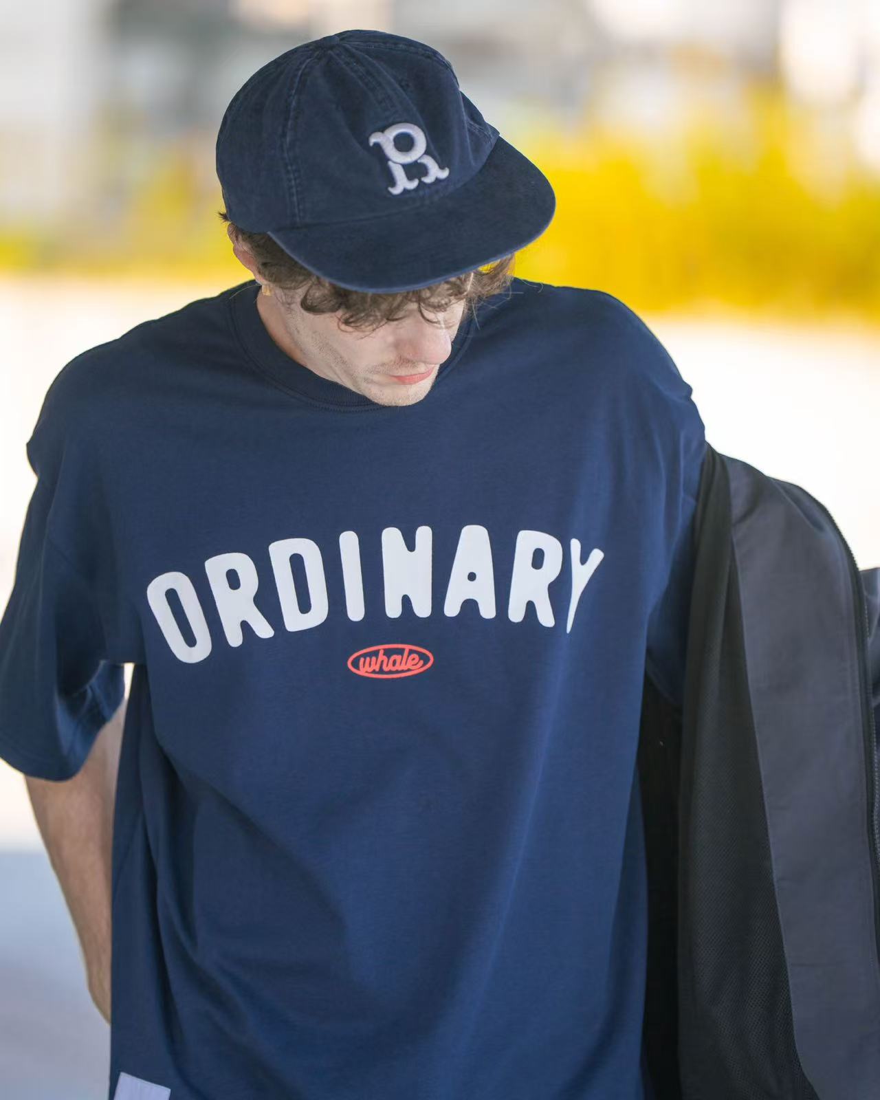 ORDINARY 美式復古鯨魚logo短Tee