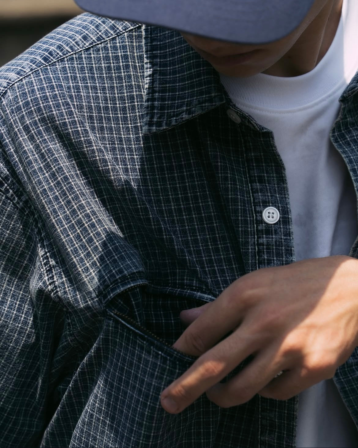 IDE Vintage Shirt/水洗格紋短襯