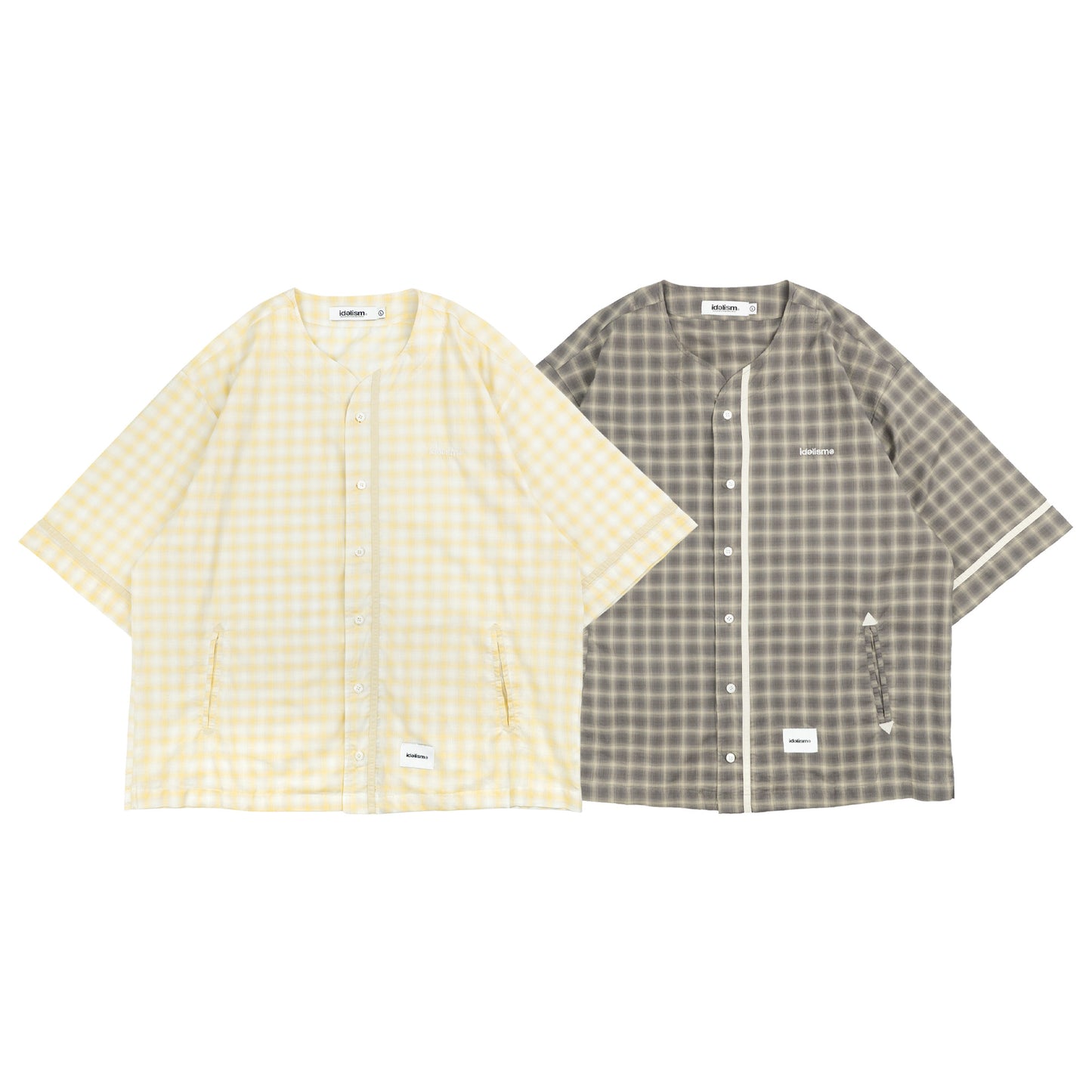 IDE Check Baseball Shirt/格紋棒球衫