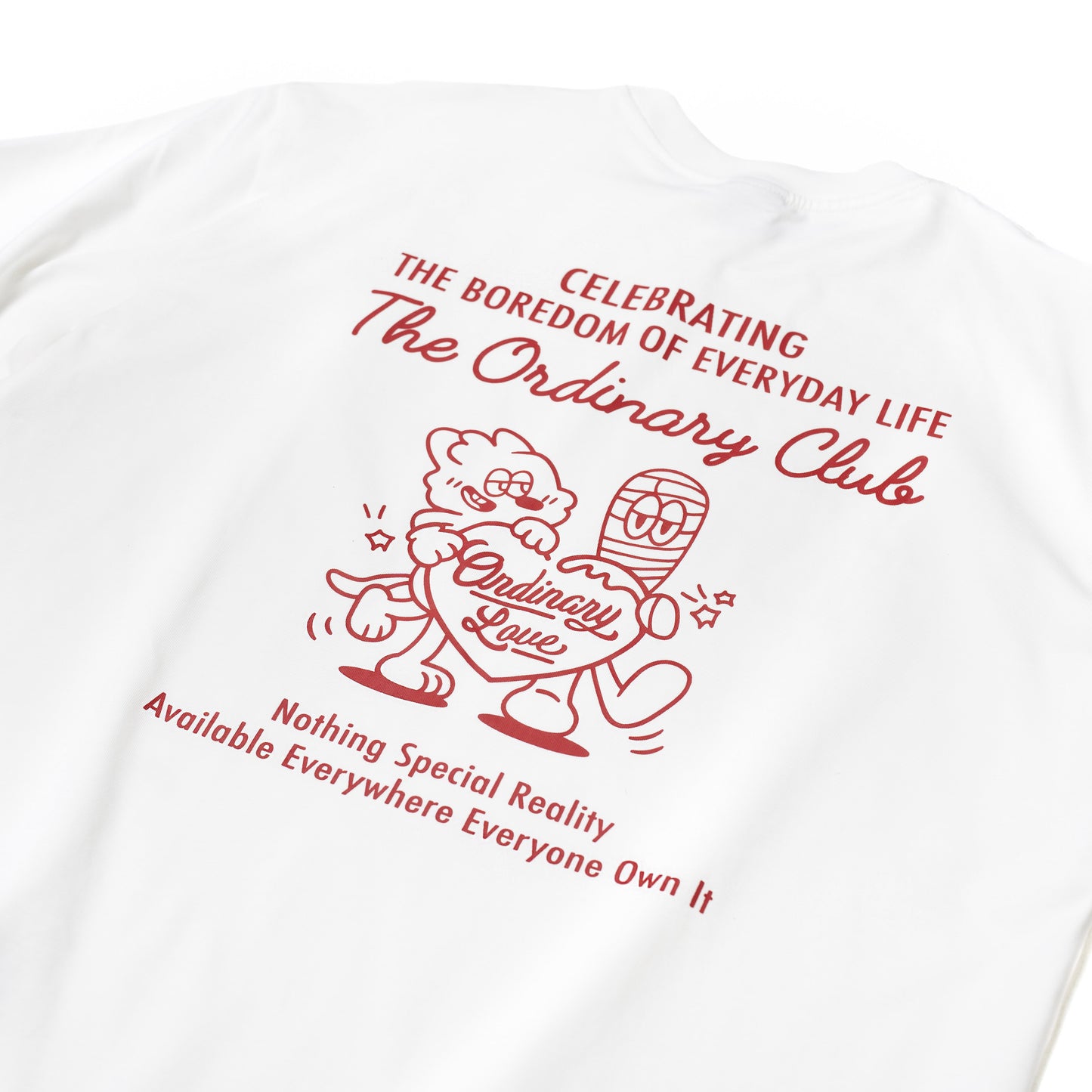 ORDINARY 愛心衝浪復古短Tee