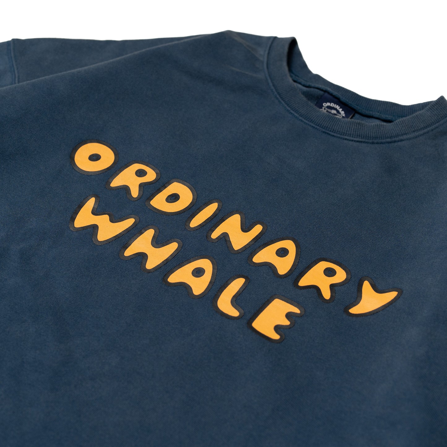 ORDINARY 水洗鯨魚圓領衛衣