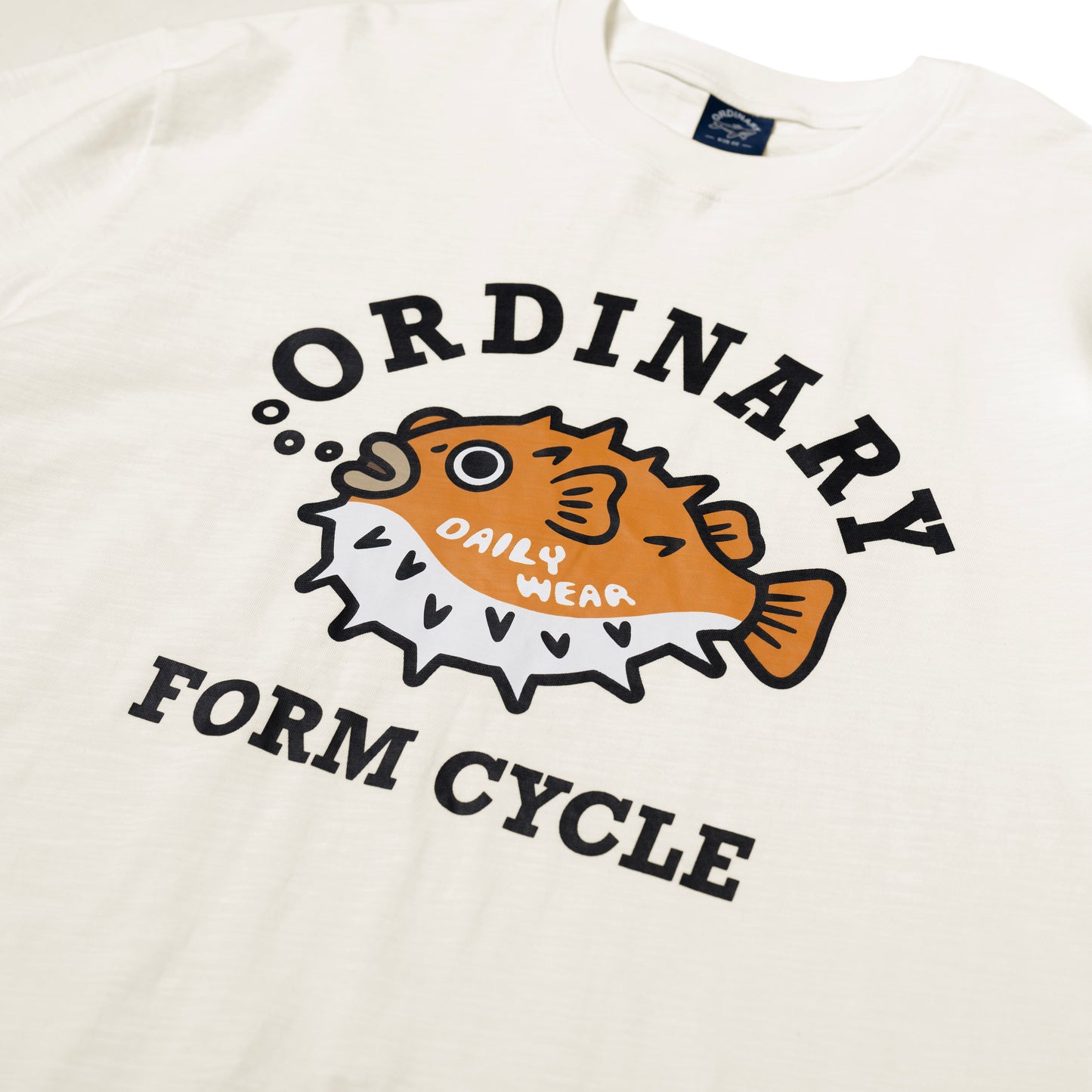 ORDINARY 美式河豚竹節棉短Tee