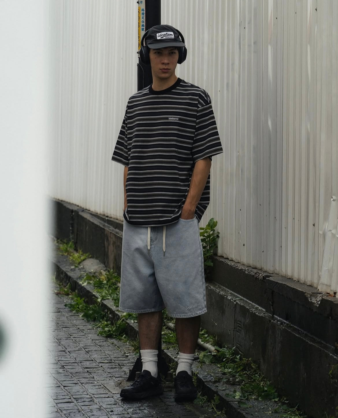 IDE Gradient Tee/漸層條紋短上衣
