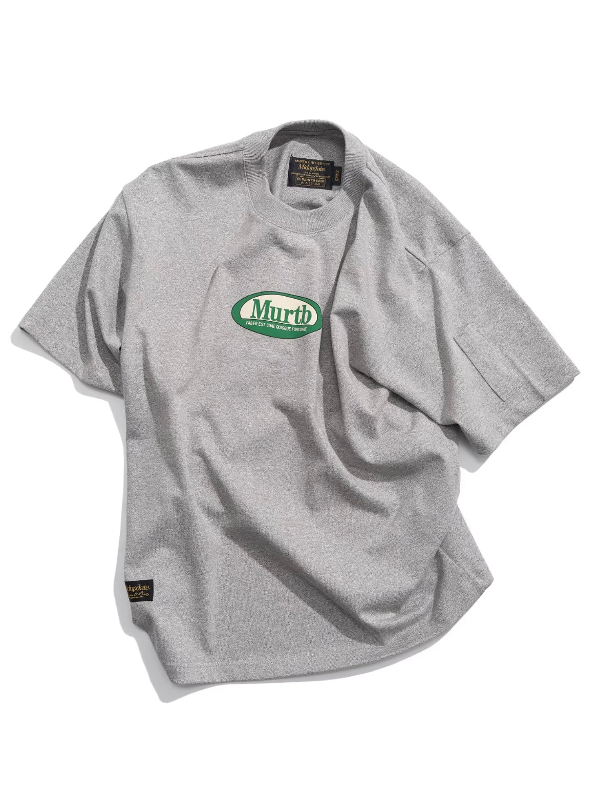 MUD 撞色logo短Tee