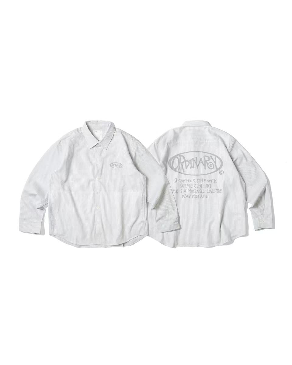 ORDINARY 直紋LOGO襯衫
