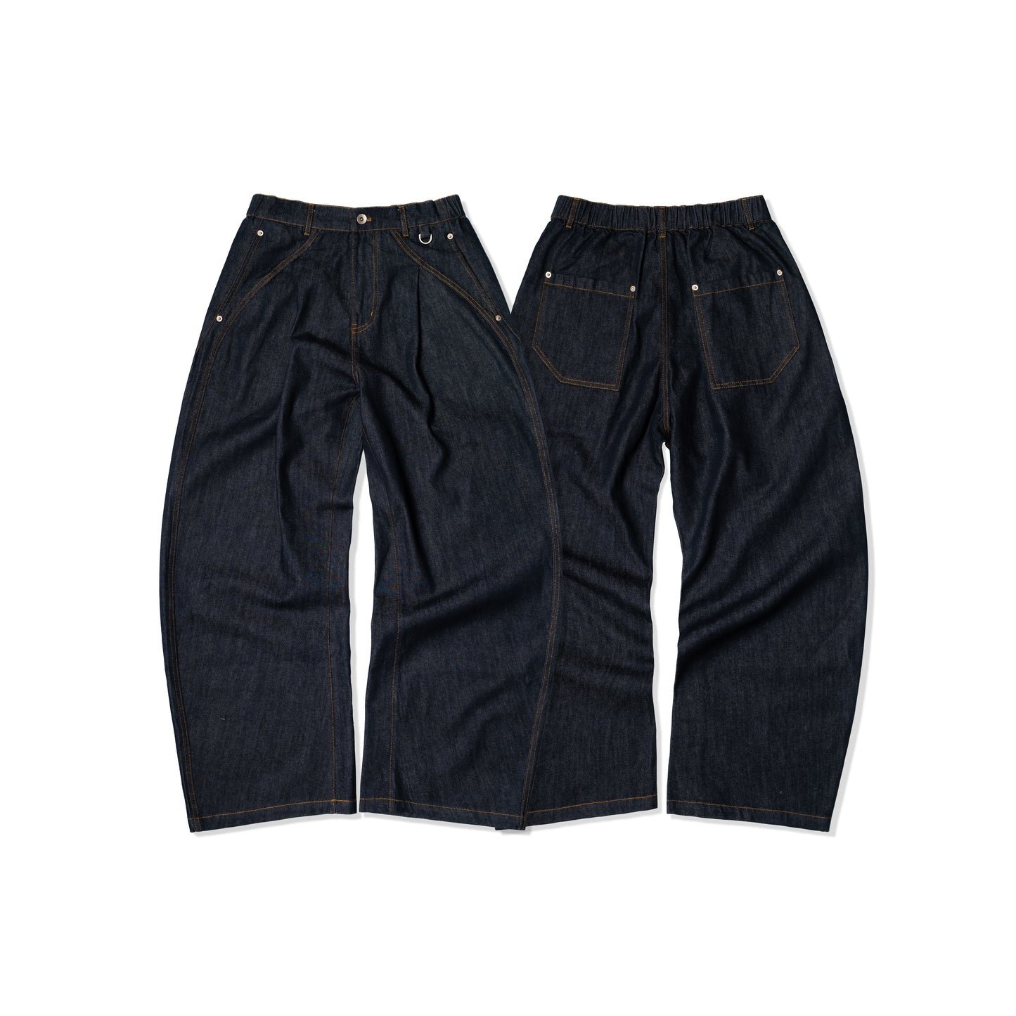 ORDINARY 原色丹寧弧度牛仔褲