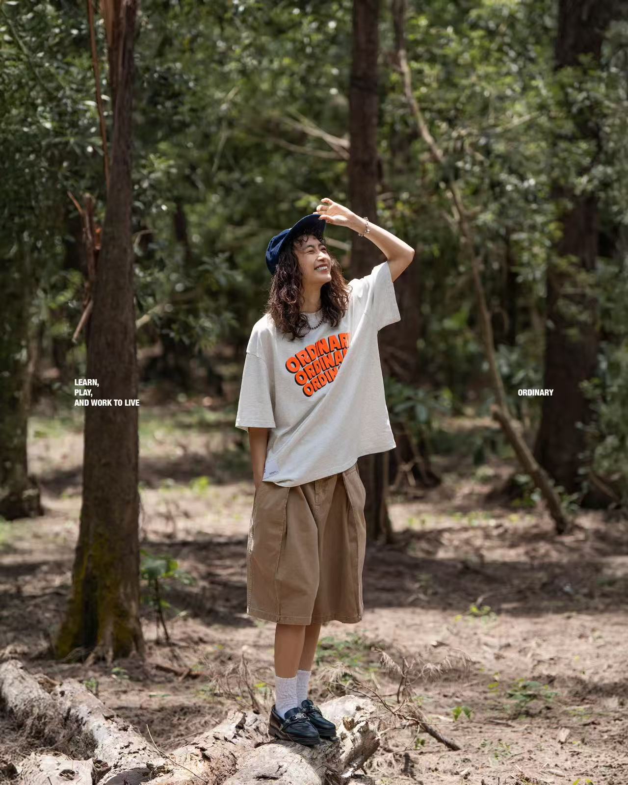 ORDINARY 趣味降落獾短Tee