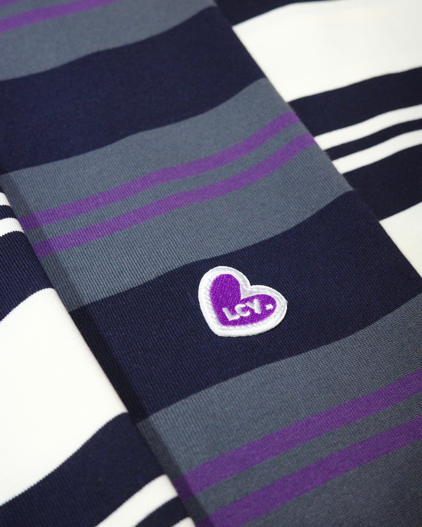 LACOZZY Heart Patch Stripe Tee 💕