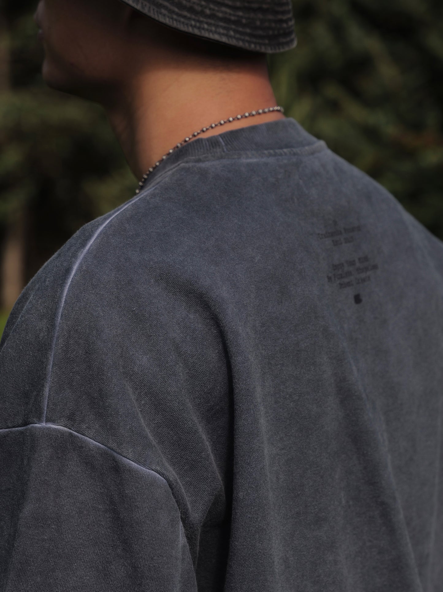 UNBENT 25AW 洗水做舊logo圓領衛衣