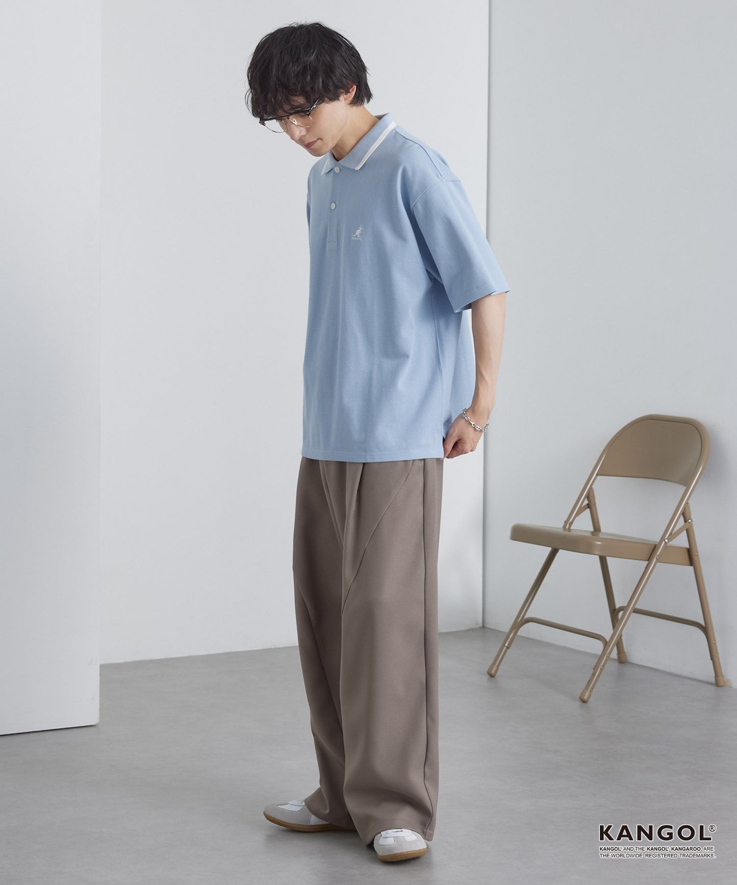 日版KANGOL Logo POLO