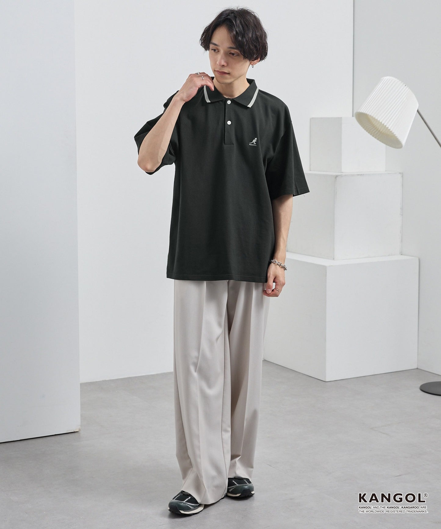 日版KANGOL Logo POLO