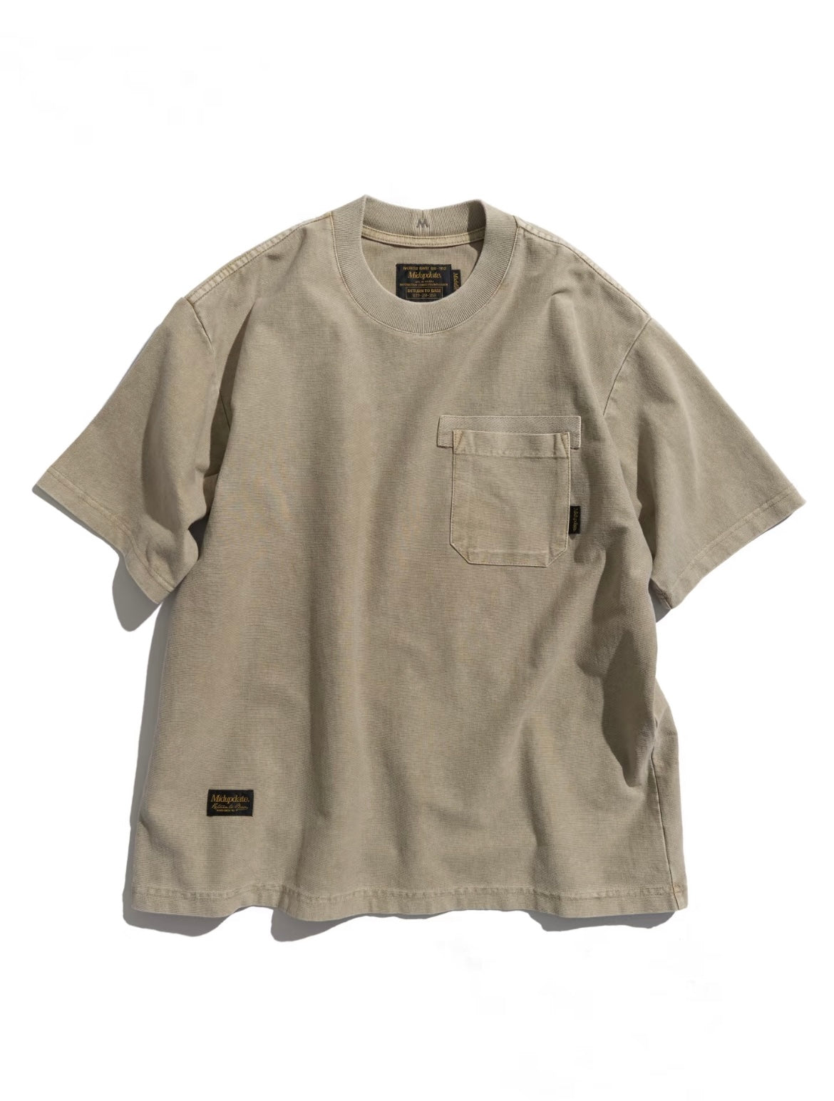 MUD 水洗口袋短Tee