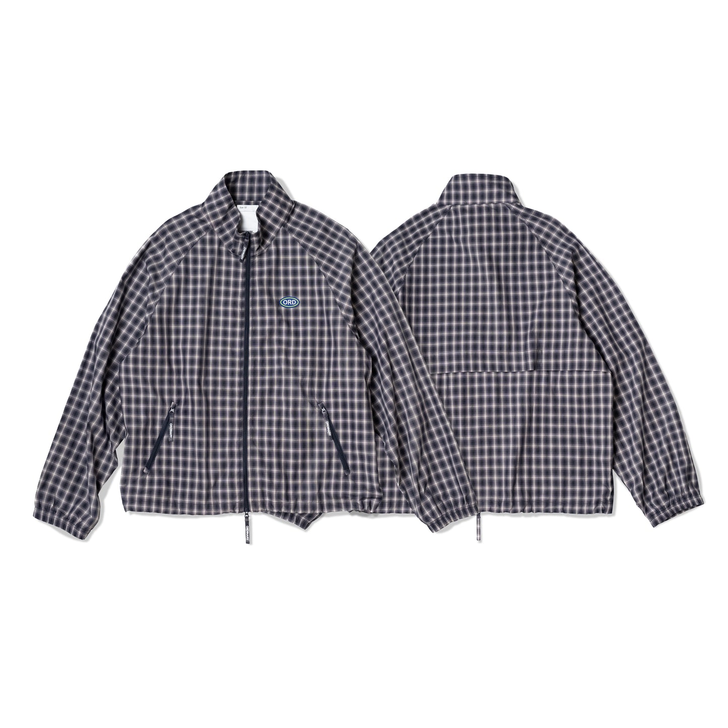 ORDINARY 格紋輕量風衣外套