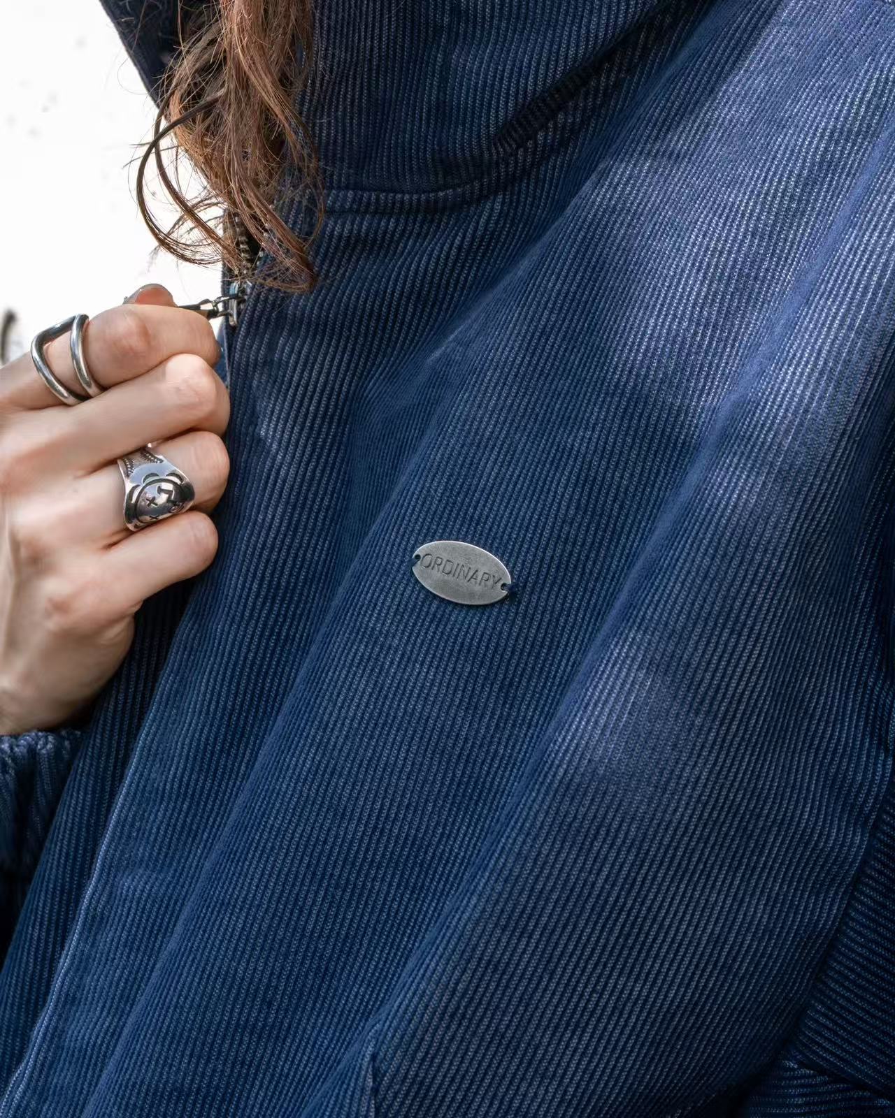 ORDINARY 水洗燈芯絨連帽外套