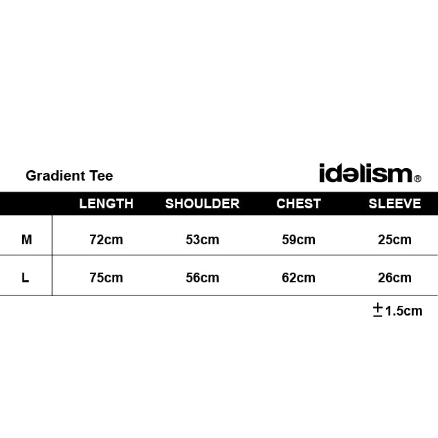 IDE Gradient Tee/漸層條紋短上衣