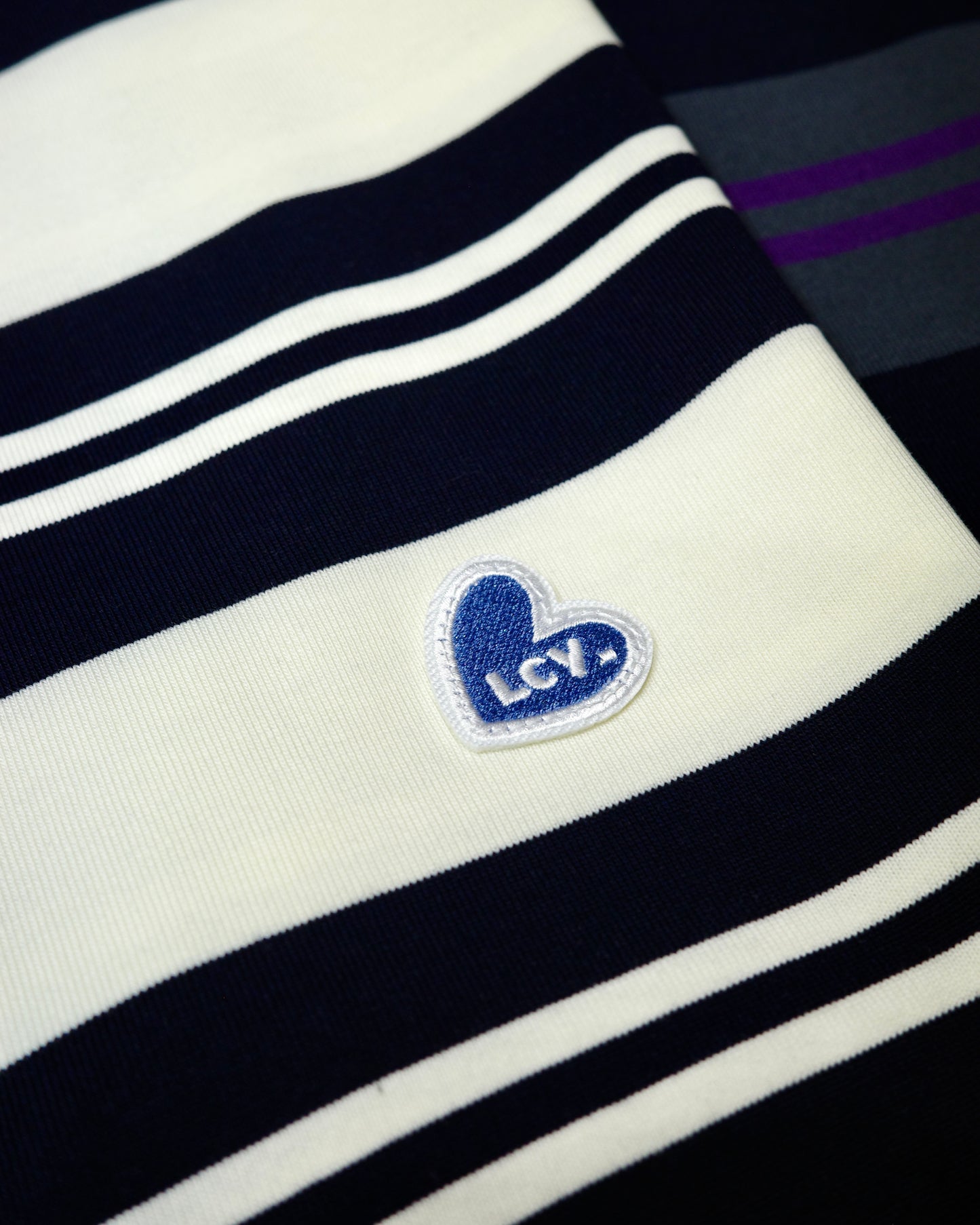 LACOZZY Heart Patch Stripe Tee 💕