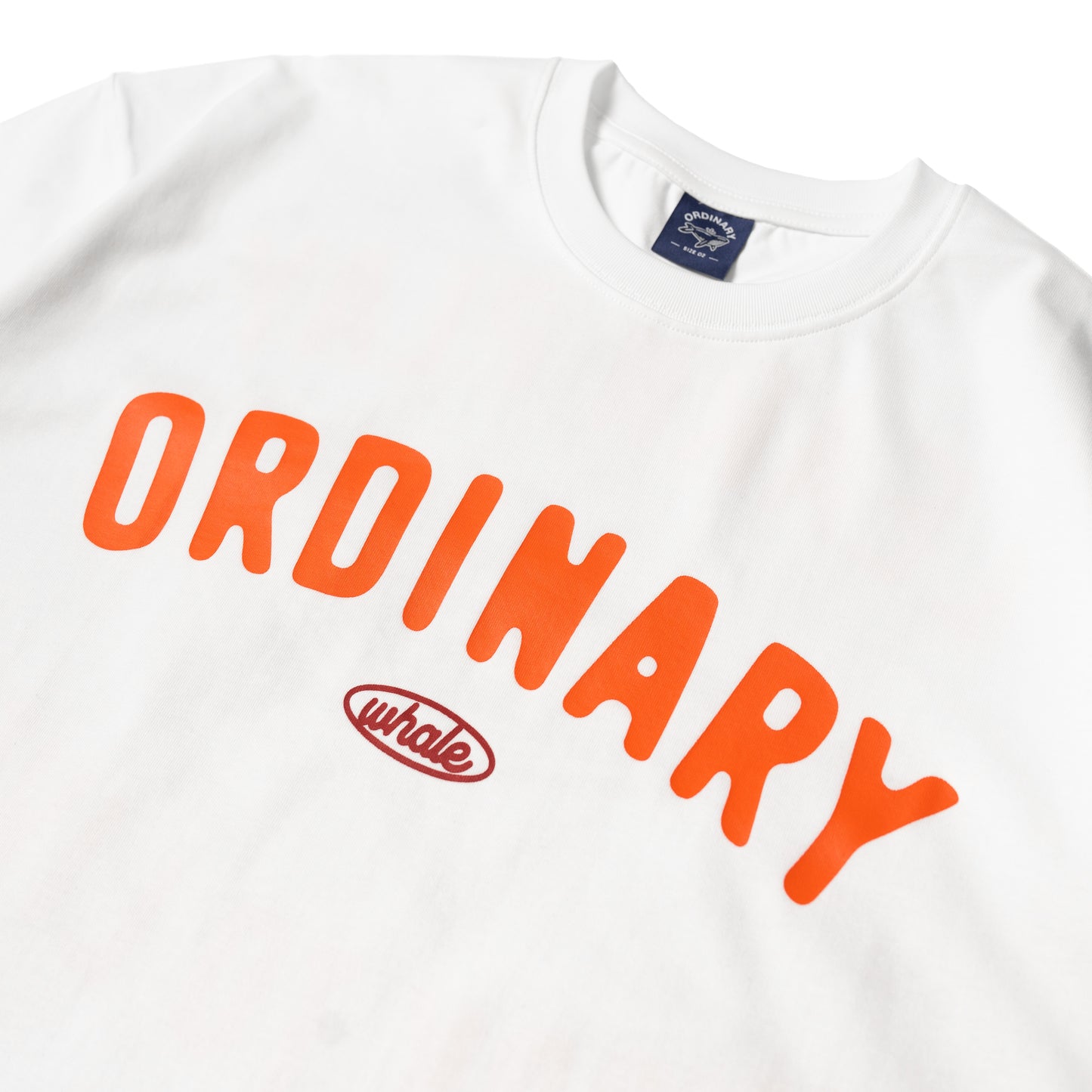 ORDINARY 美式復古鯨魚logo短Tee