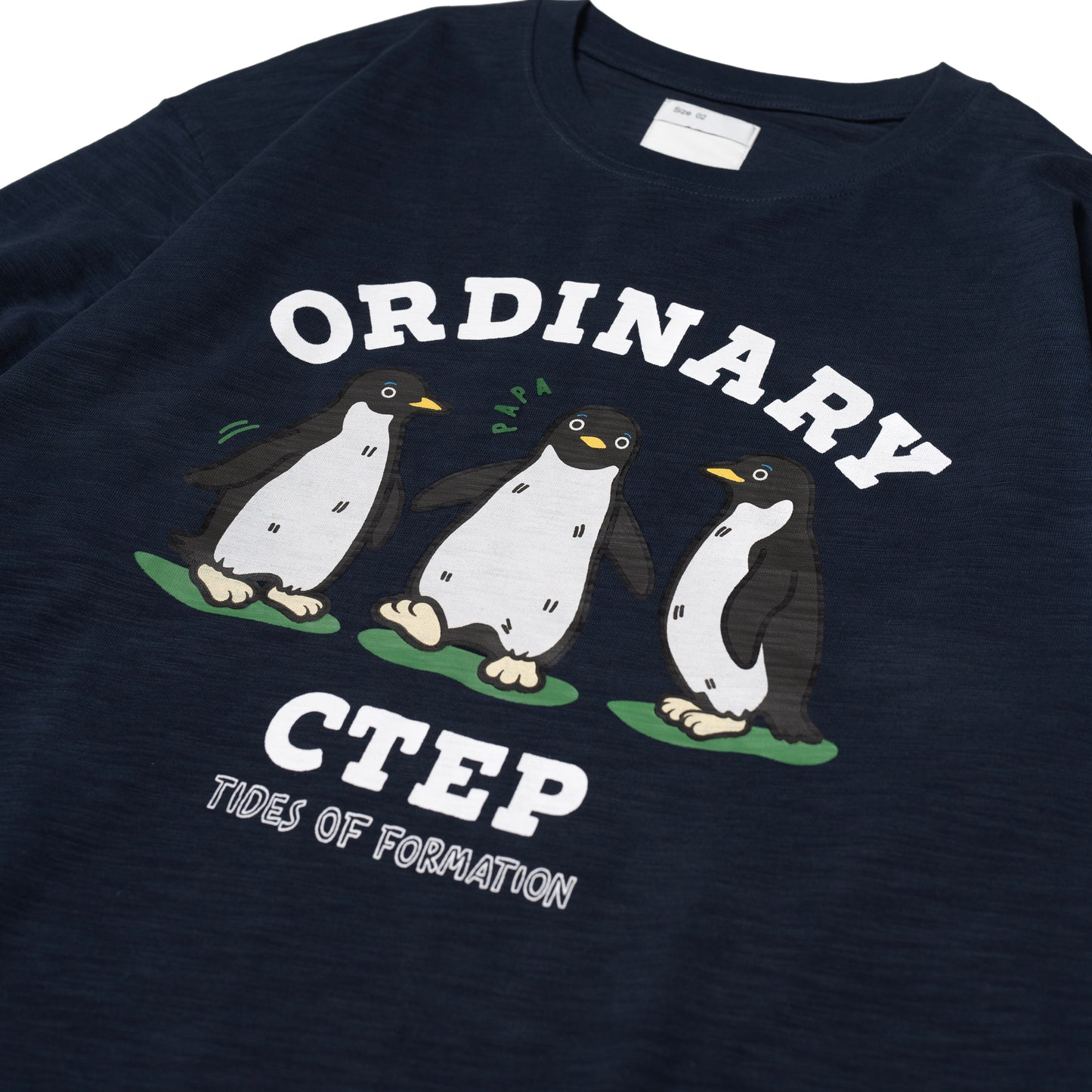 ORDINARY 企鵝夥伴竹節棉長Tee
