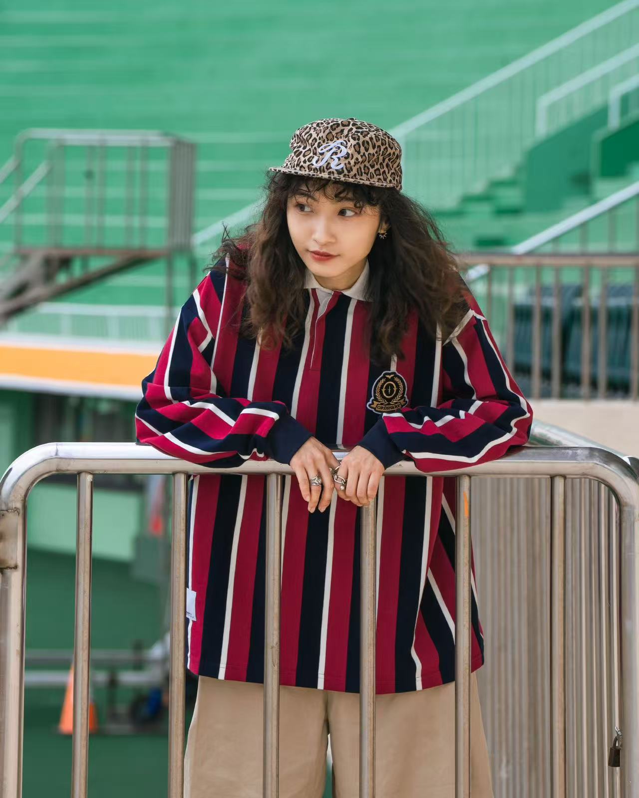 ORDINARY 復古學院條紋POLO衫