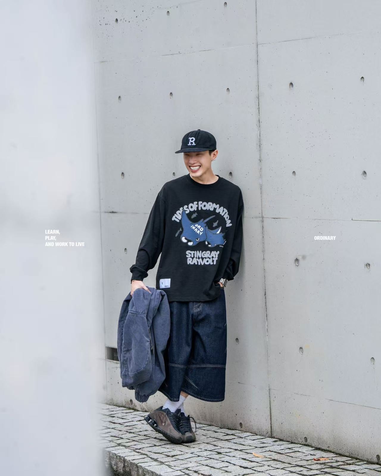 ORDINARY 美式魔鬼魚長Tee