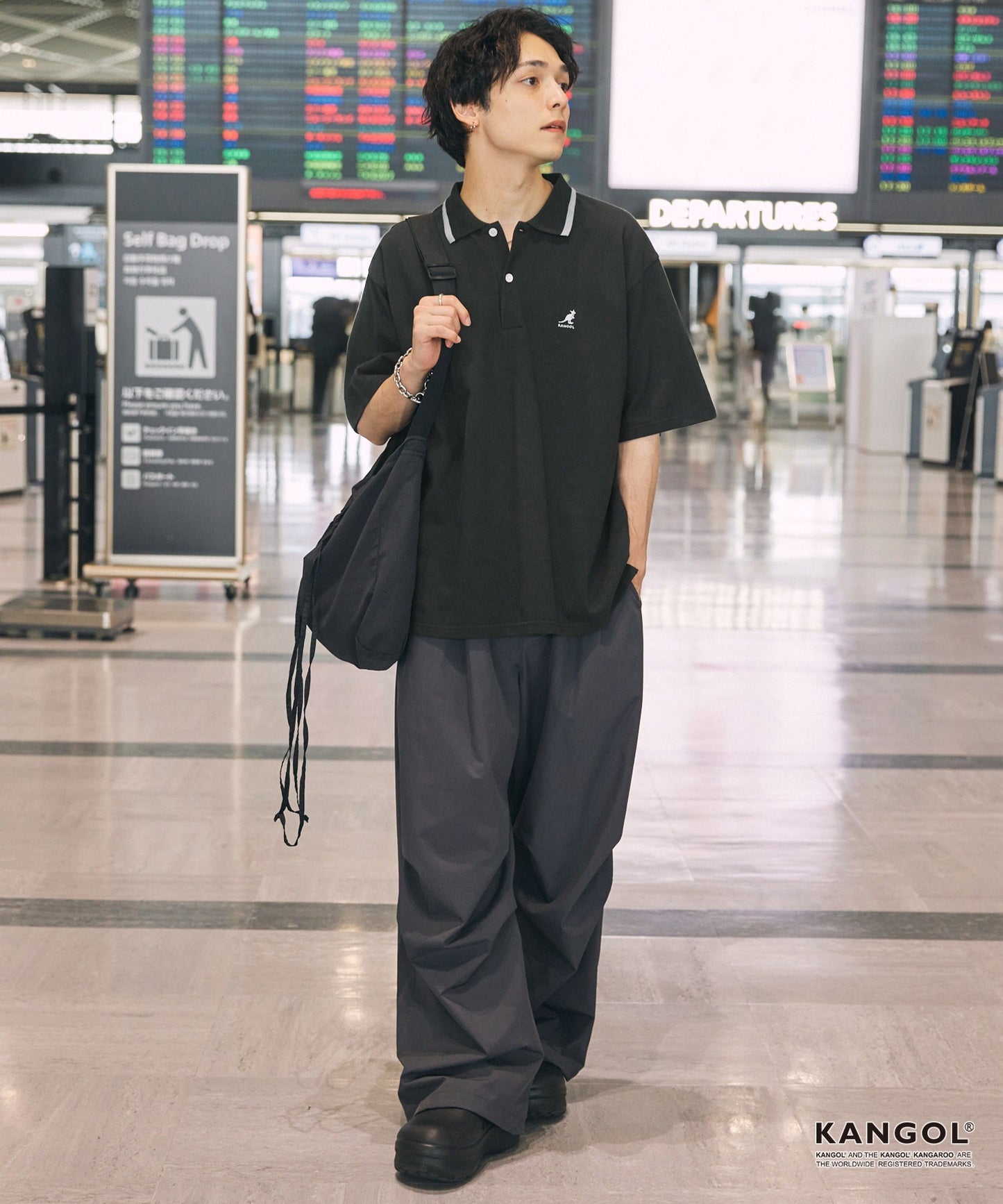日版KANGOL Logo POLO