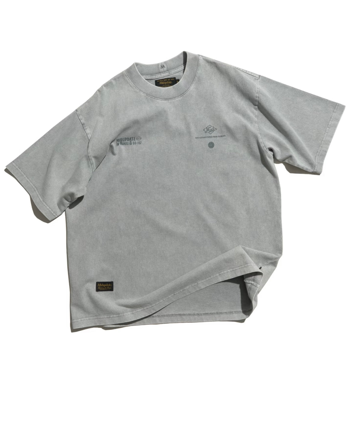 MUD 26SS 火柴盒做舊短Tee