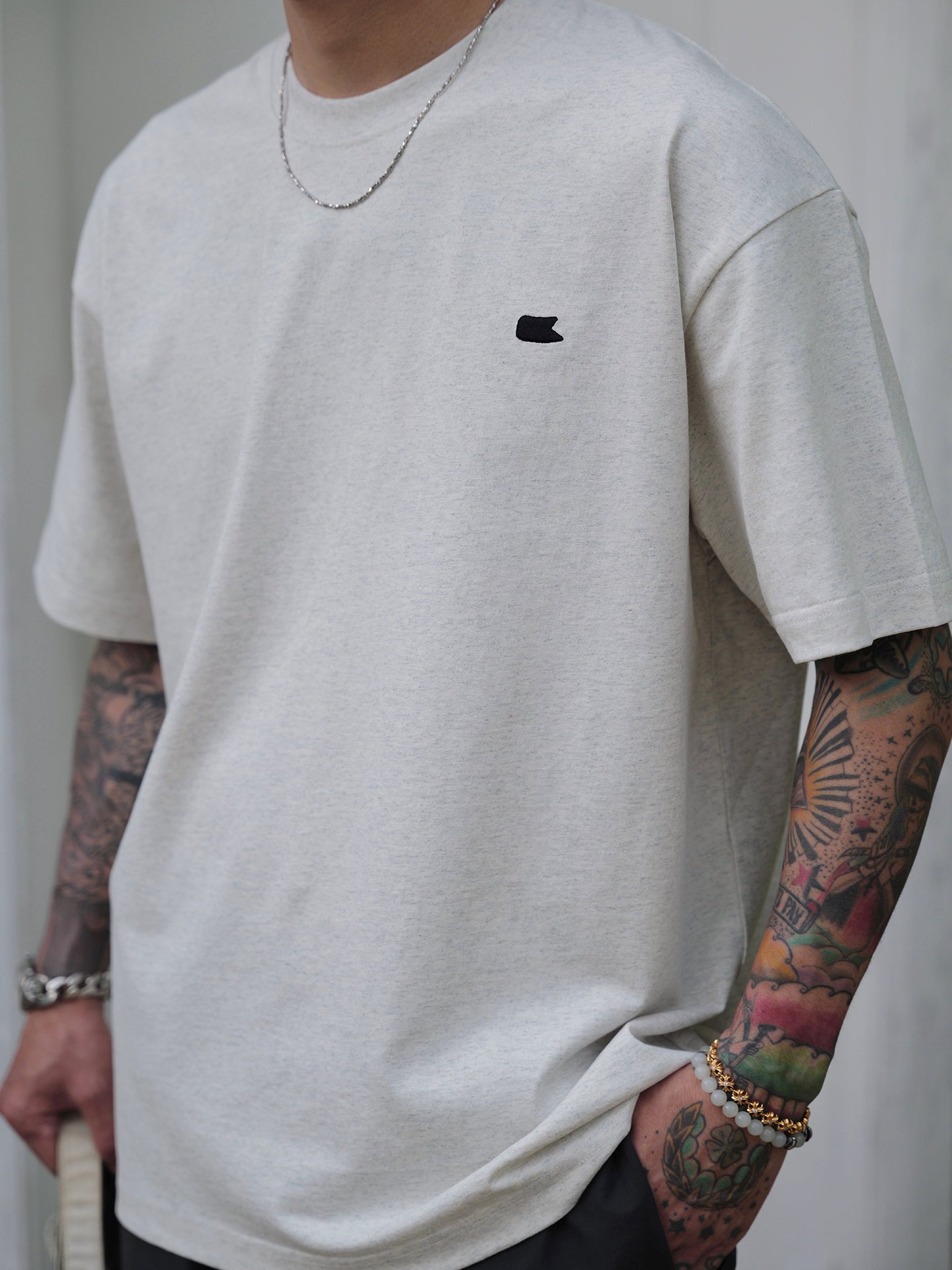 UNBENT 26SS小旗刺繡logo短Tee