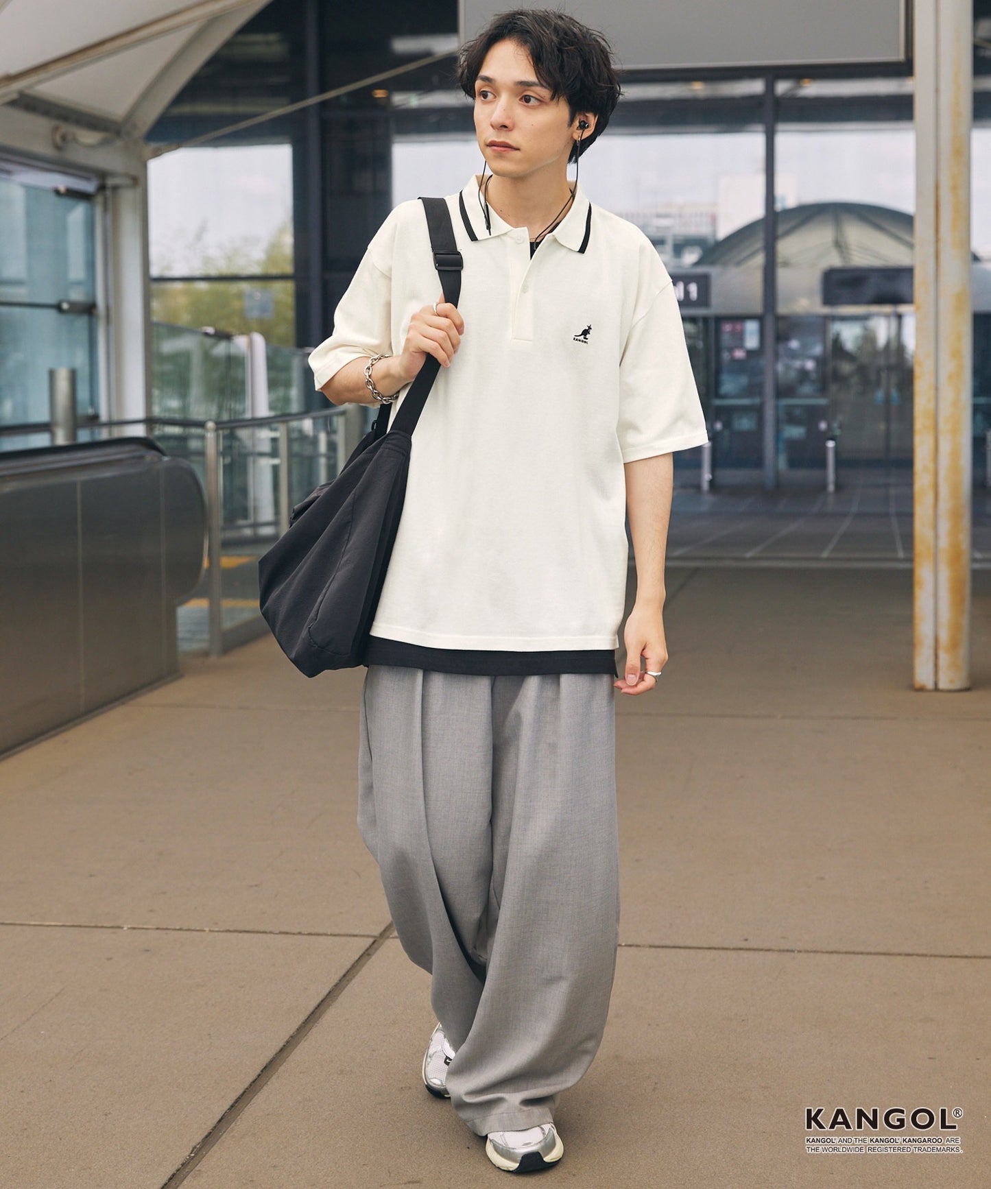 日版KANGOL Logo POLO
