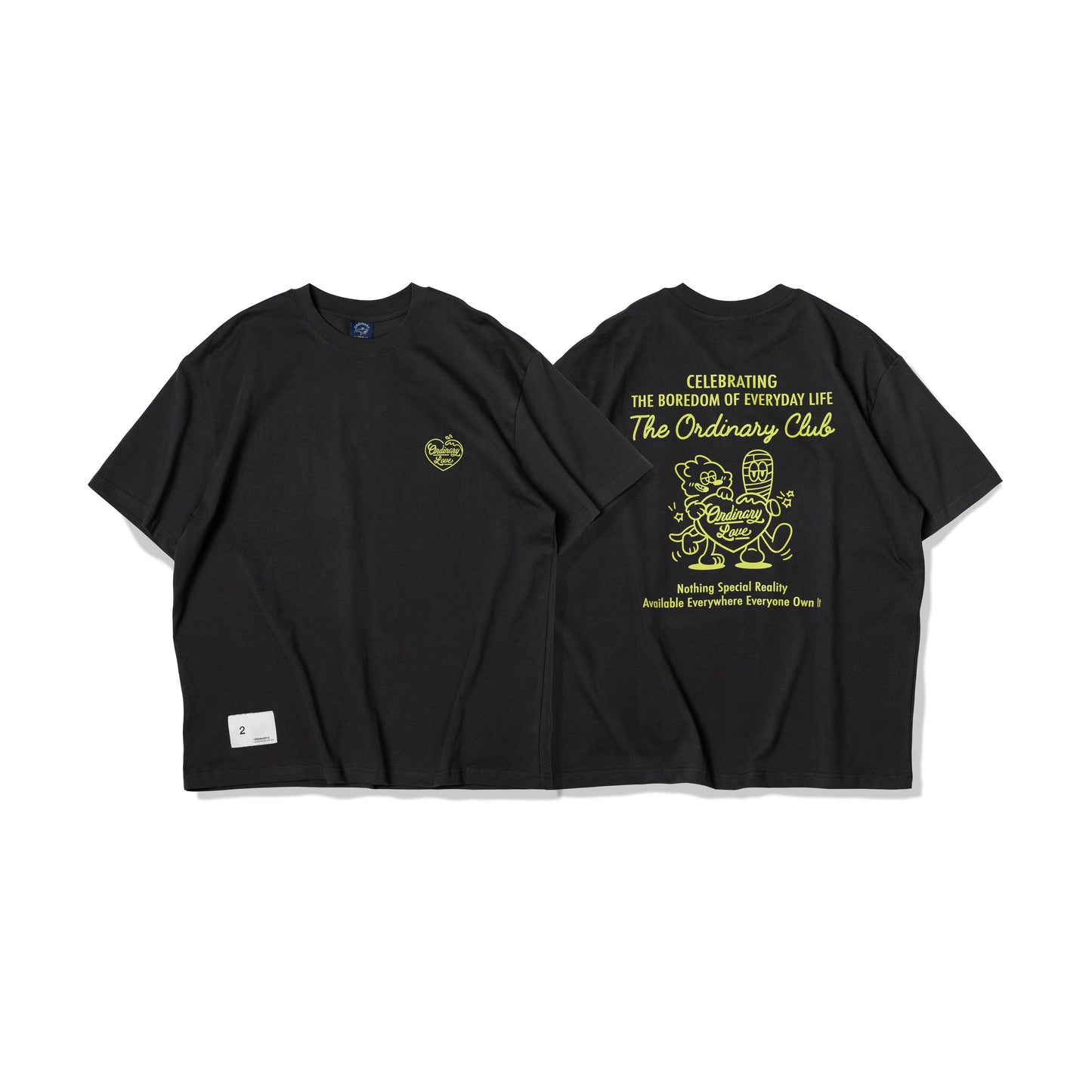 ORDINARY 愛心衝浪復古短Tee