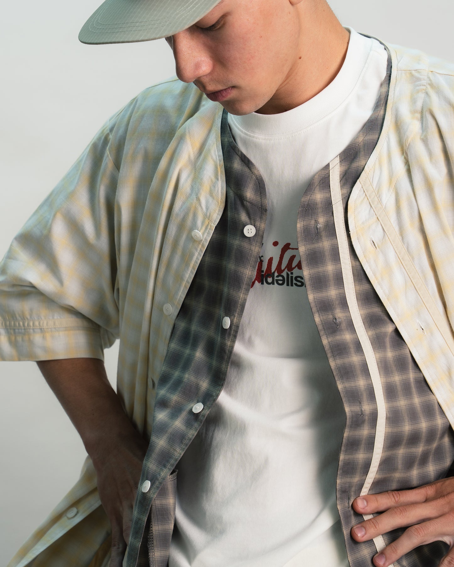 IDE Check Baseball Shirt/格紋棒球衫