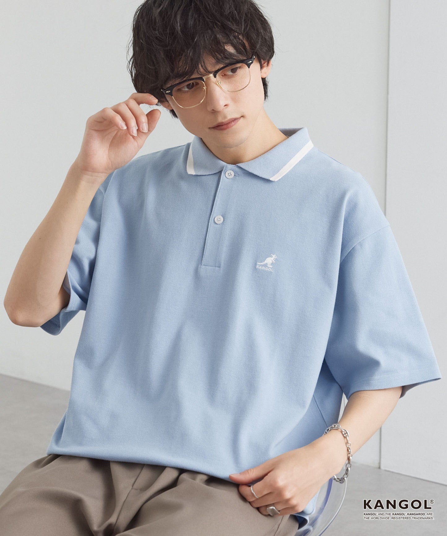 日版KANGOL Logo POLO